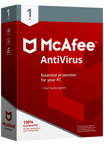 McAfee AntiVirus 2025 (PC) - (1 Device, 1 Year) - McAfee Key - Global